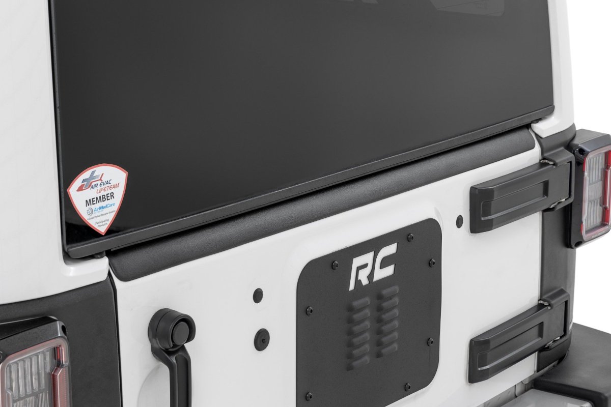 Jeep Wrangler Unlimited Tailgate Protector - Rear - Rough Country - Trail Cladding - '07-'18